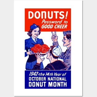1942 Donut Month Posters and Art